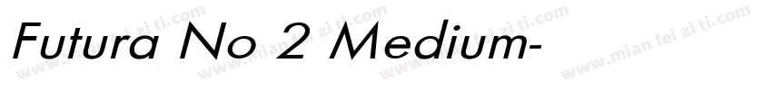 Futura No 2 Medium字体转换